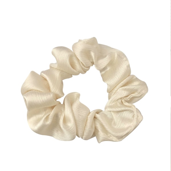 Hiusdonitsit Hienostuneet Kiiltävät Pehmeät Mukavat Hiussidokset Scrunchies Poninhäntäpidike Hiushuiput Naru Tytöille Suuri Valkoinen