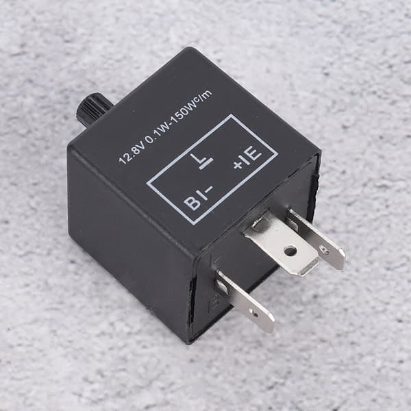CF14KT Universal 3-pins 12.8V 0.1W-150W Justerbar LED Blinklysrelé for bil