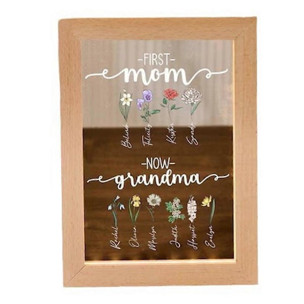 Nattlampe, Blomst, Navn, Morsdagsgave, Bilderamme, A