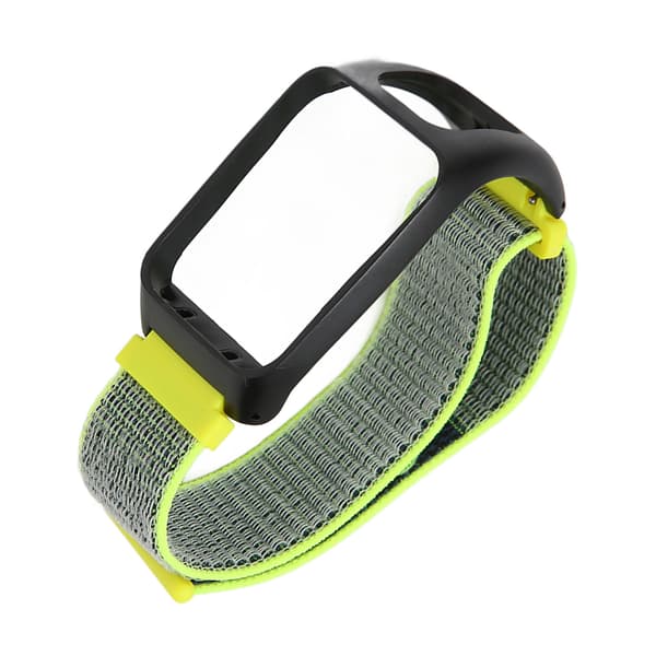2 i 1 Elastisk Flettet Nylon Sportsurrem Erstatningsurrem Tilbehør til TOMTOM Runner3 Glitter Gul