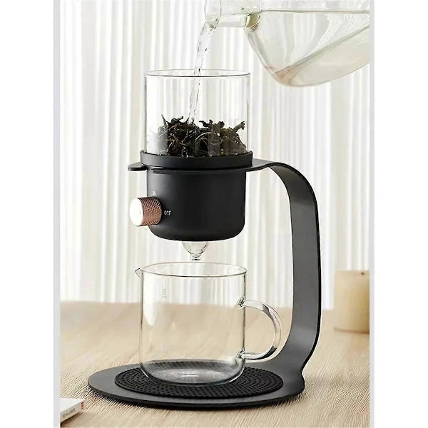 Glas Tekande til Nem Brygning - Blomstertekande med Drypfilter, A