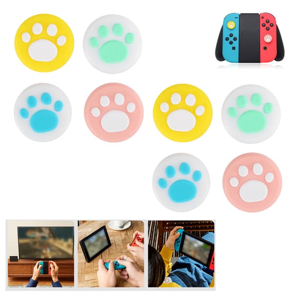 2 sett katteklo tommelgrephetter for Switch Control Cap-leker med god berøringsfølelse001
