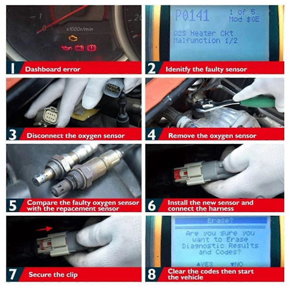 Bil O2 Oksygensensor for Subaru Forester WRX Outback Legacy Black48
