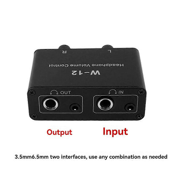 3,5 mm W-12 Mikrofonförstärkare Högtalarkonverterare