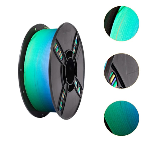 Pla 3D Printer Filament Effektivt Flerfarvet Premium 3D Printmateriale - Daytime Coloful - 1 kg Daytime Coloful 1 kg