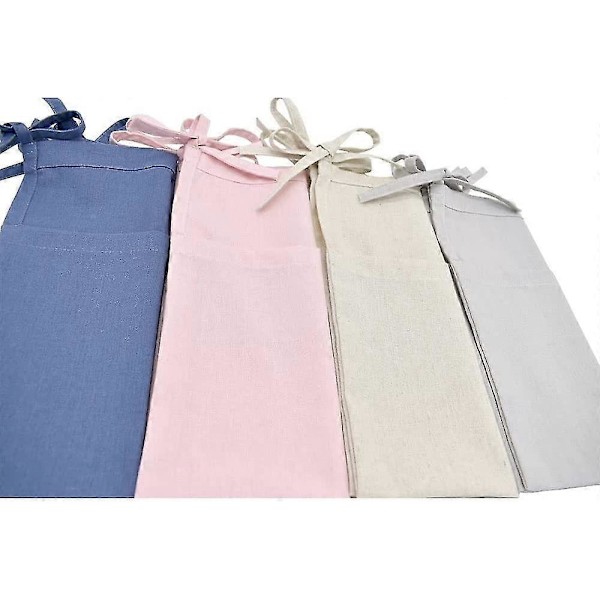 50x30cm Sengelomme, Seng Opbevaringsorganisator, Seng Side Opbevaringspose, Seng Side Organizer Opbevaring, Linned Seng Side Holder Til Kollegium, Legetøj, Toddler Seng, Soveværelse