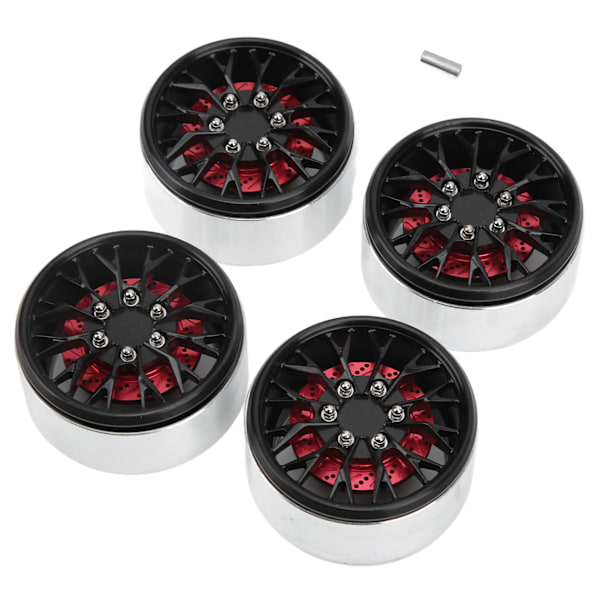 2.2 Inch Beadlock Wheel Rims Hub RC Aluminum Alloy Beadlock Wheel Hubs for TraxxasBlack