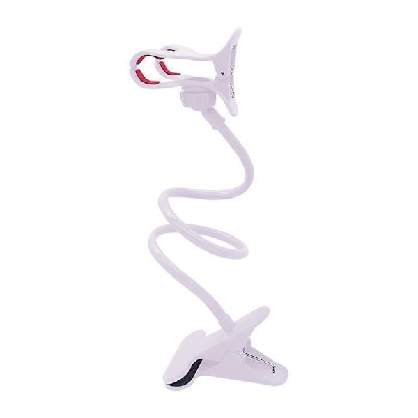 Fleksibel Lazy Long-Arm Telefonholder Universal Stativ For Mobiltelefon Klemme Seng-Hvit