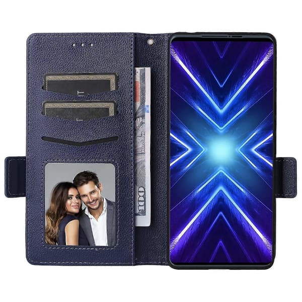 Telefonfodral för HTC U24 Pro 5G Läderfodral Mörkblå Dark blue HTC U24 Pro 5G