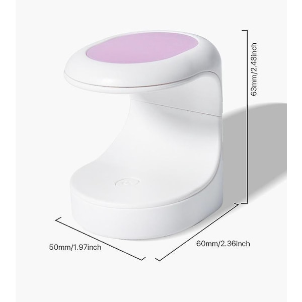 Bærbar Mini UV LED Neglelampe til Hurtig Tørring af Gel Negle Hjemme
