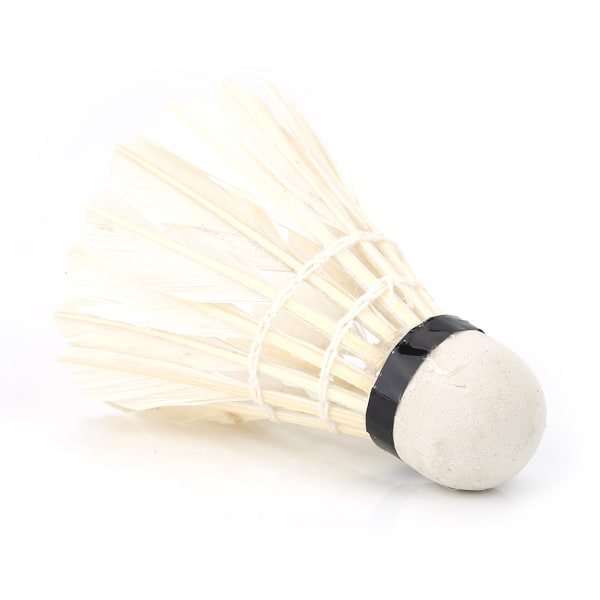 12 stk/parti hvite fjær badmintonballer fjerballer Utendørs sports treningstilbehør
