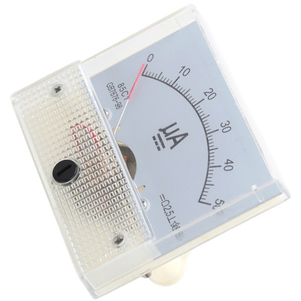 85C1 DC0-50UA Pointer DC Amperemeter Head Ampere Meter Line Circuit Mätenhet