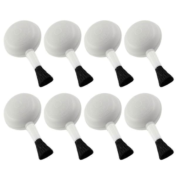 8 STK Linseblåsebørste Linsebørste Luftblåsebørste Klemepumpebørste 8.3x4.5cm 8.3x4.5cm White