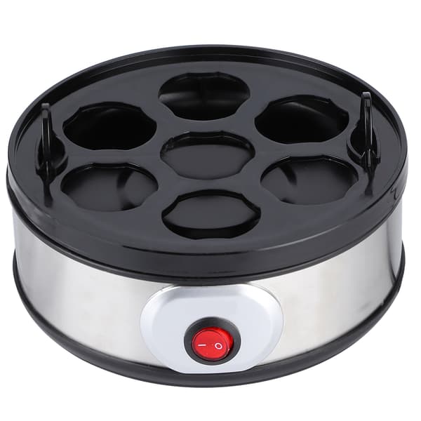 Mini Multifunksjonell Eggkoker i Rustfritt Stål Liten Frokostmaskin 220‑240V EU-plugg