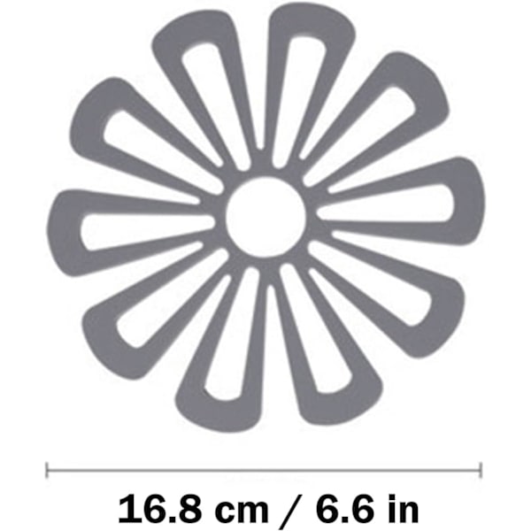 4 stykker hule silicagel runde sil-gummiunderlag