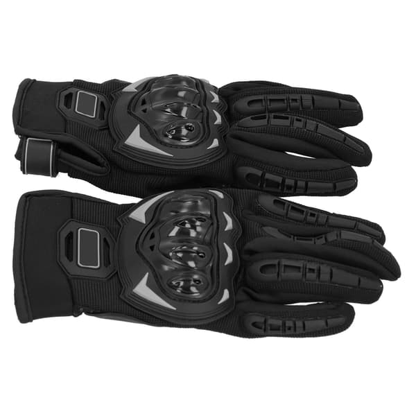 2PCS Motorcykelhandskar Ledande Mesh Plastprick Frisk Tyg Män Kvinnor Bär UtrustningL