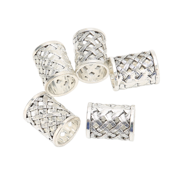 5 kpl Viking Hair Beads Parta Antiikkinorjalainen hiusputkihelmet tee-se-itse koruihin hiusten koristeluun