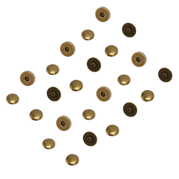 50 sarjaa magneettinapit 14x4mm korkeakovuus metalliseos Magneettinen nappikiinnitys punk-vaatteiden kenkien koristeluun pronssi