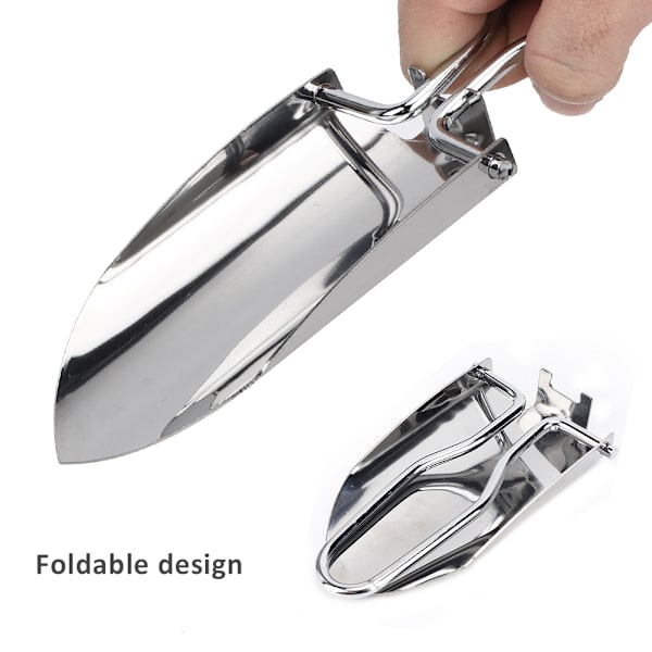 3 ST Mini Hand Spade Vikbar rostfri murslev Bärbar Camping Trädgårdsredskap