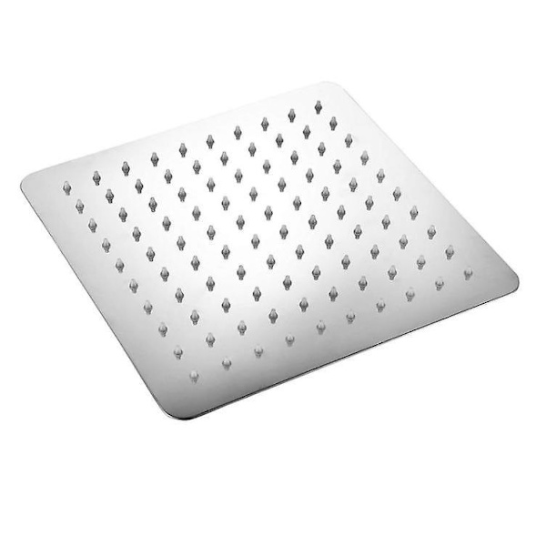 Miljövänligt duschhuvud med högt tryck och regndusch, 25,4 cm, matt finish