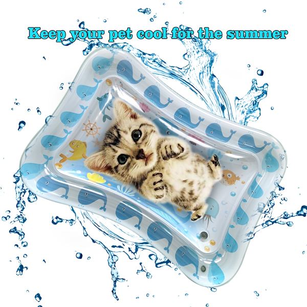 Oppustelig Ice Pad Prone Pat Water Cushion Marine Life Mat 50*70cm