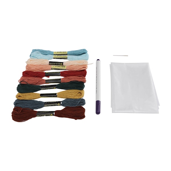 Broderigarn Kit 10 Ljusa Färger God Seghet Används Lätt Broderigarn för Armband Tofsar DIY