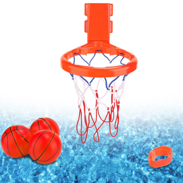 Basketbåge 2-i-1 Sucker Typ Spel Badrum Toalettprylar med 3 bollar