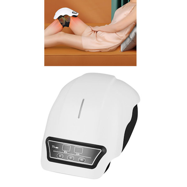 Knä massageapparat sladdlös uppladdningsbar LED-skärm Bärbar infraröd uppvärmd vibrationsmeddelande för knäleden