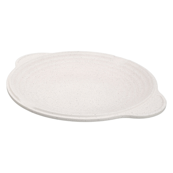 Korean BBQ Non Stick Barbecue Grill Pan White 32cm Grill Plate for Induction Cooker