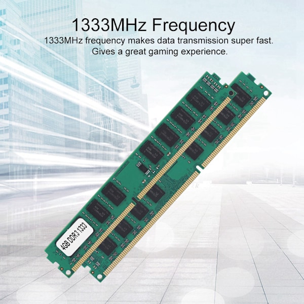 1333Mhz højfrekvent DDR3 hukommelse RAM 4GB hurtig dataoverførsel RAM DDR3 4GB til Intel/AMD