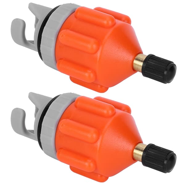 2 stk. Luftpumpe Inflator Surfbræt Paddle Board Kano Adapterhoveder Tilbehør orange