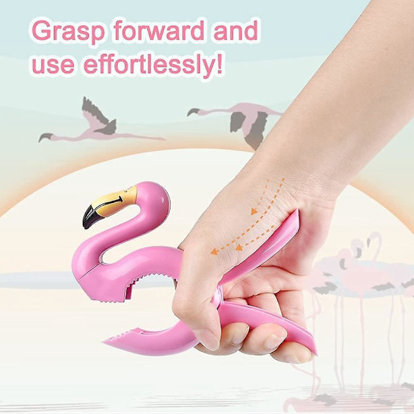 Strandhåndklæde Klips - Flamingo Papegøje Design, Heavy Duty, Jumbo Størrelse - Sæt af 2