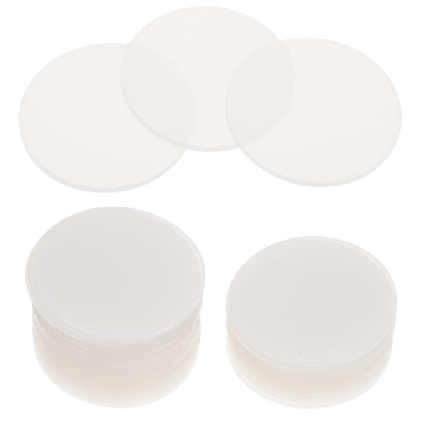 30 stk. blanke akrylskiver, transparent akrylplade, akrylskiveemner, akrylcirkel-emner