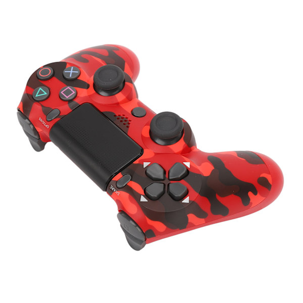 Game Controller Dual Vibration Følsom Trådløs Controller Gamepad til PS4 Slim Pro til PS5 Camouflage Rød