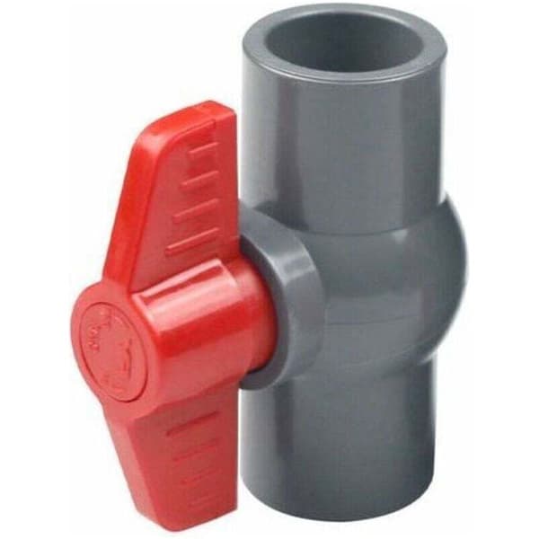 PVC kugleventil, plastikkugleventil (50mm) aesap thsinde 2 STK..DEBUNS