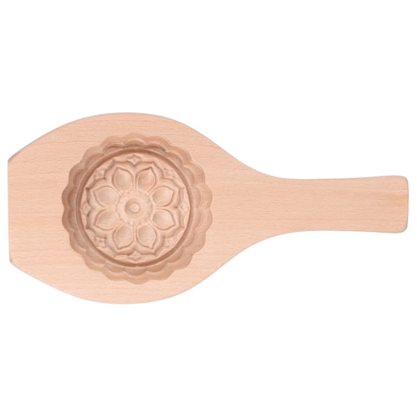 Vacker blommönster DIY månkaka form grön böna kaka bakform för hem (#06)