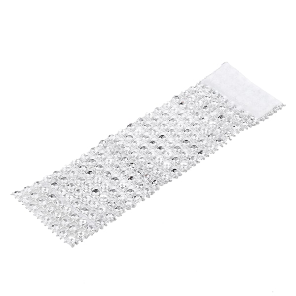 50 stk. 8 rækker stolserp servietringe diamant mesh wrap bånd til bryllup juleslim
