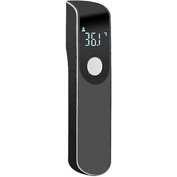 Termometer för vuxna, kontaktfri panntermometer för barn, kontaktfri infraröd termometer för baby, snabbavläsning med digital display - Svart
