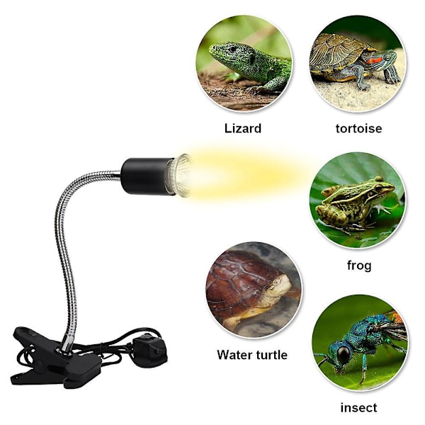Varmeisolasjonslampe svart naken lampe + pære 25W Eurocode