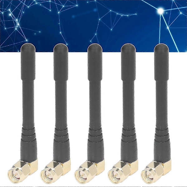 5 KPL Korkean Vahvistuksen Antenni SMA Uros Kulmaliitin Omnidirectional Antenni Langattomalle Järjestelmälle