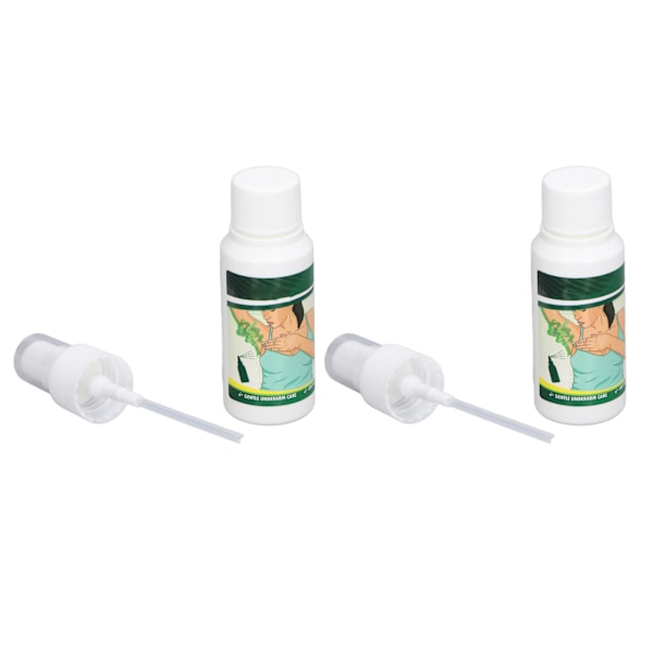 2 stk. kroppsluktfjernende spray 30 ml rasktørkende mild langvarig kroppsluktdeodorantspray