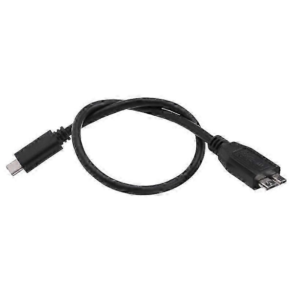 Harddisk-kabel, USB 3.1 Type-C hann til USB 3.0 -B hann datakabel kompatibel med nettbrett og telefon