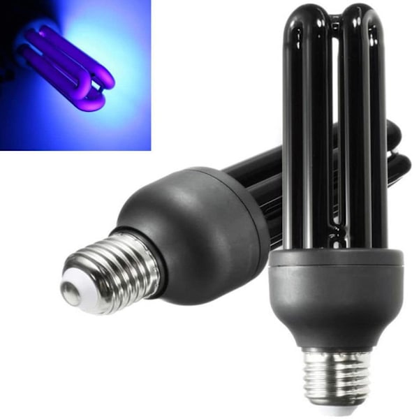 E27 40W UV-lys pære UV Ultrafiolett Fluorescerende CFL Lyspære Deteksjonslys