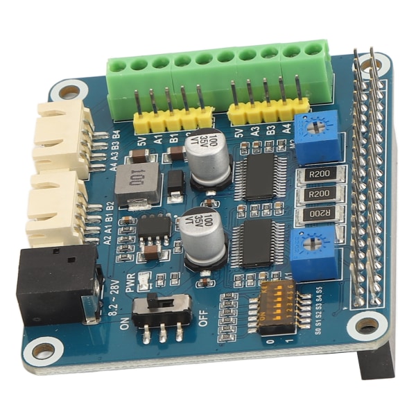 Askelmoottorihattu Raspberry Pi HR8825 -moottoriohjaimelle