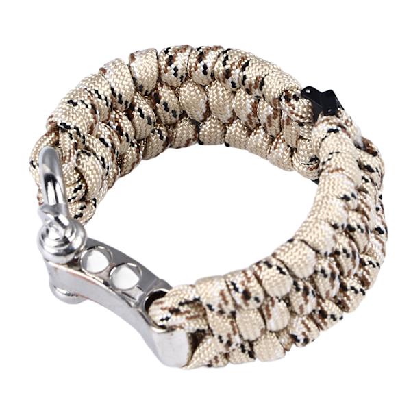 Ersättning klockarmband vävt band nylon paracord handgjord klockarmband för Suunto 7 9 D5i 24mm öken