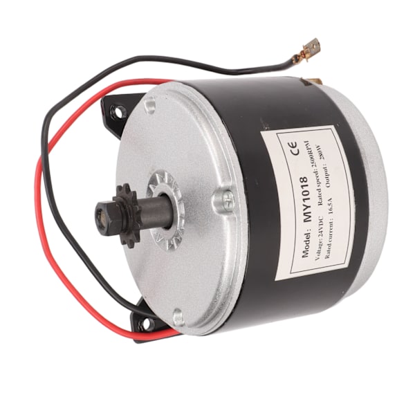 24V elektrisk motor 280W 2500RPM aluminiumlegering höghastighets 11T kedjehjulsmotor för elektrisk cykel trehjuling