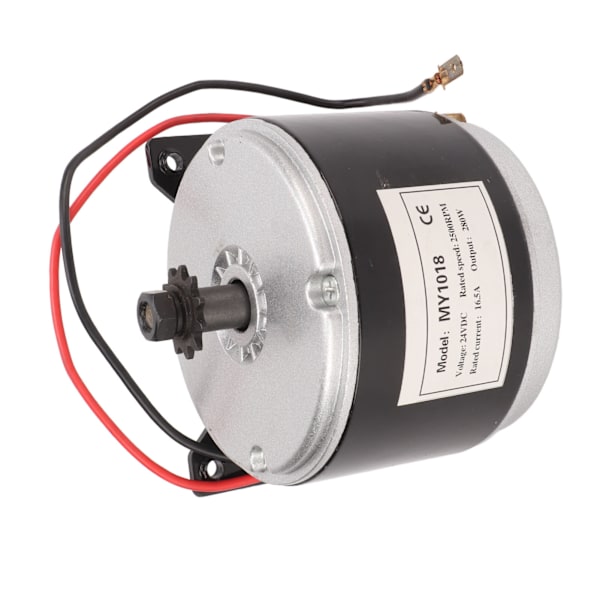 24V Elmotor 280W 2500RPM Aluminiumlegering Hög Hastighet 11T Växelmotor för Elcykel Trehjuling