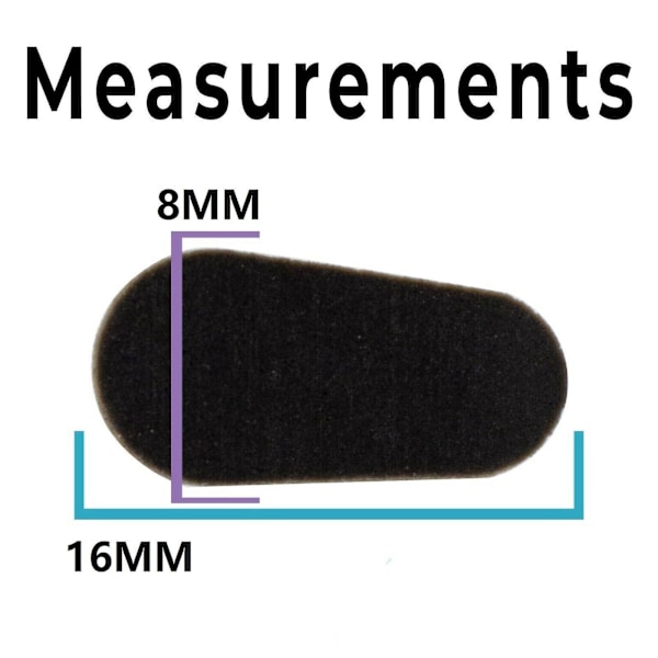 Anti-skli neseputer for briller 64