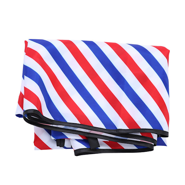 Vanntett oljetett salonghårklipp Cape Barber Frisør Wrap Rød Hvit Blå(Pinstrip)