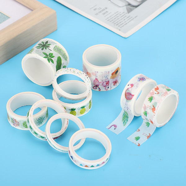 2 laatikkoa Washi-tarroja Teippi itseliimautuva unelma Flamingo-kuvio DIY-askartelukoriste HS18-088